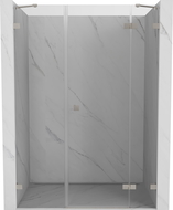 Mexen Lunar porte de douche pivotante droite 155 cm, transparent, nickel brossé - 834S-155-050-97-00-P