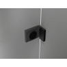 Mexen Lunar L paroi de baignoire à 1 volet 50 x 150 cm, transparent, noir - 897L-050-000-70-00
