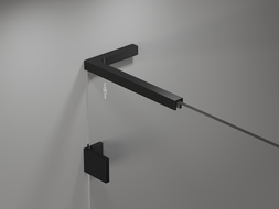 Paroi de baignoire à 1 élément Mexen Lunar L 60 x 150 cm, transparent, noir - 897L-060-000-70-00