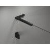 Mexen Lunar L pare-baignoire à 1 volet 70 x 150 cm, transparent, noir - 897L-070-000-70-00