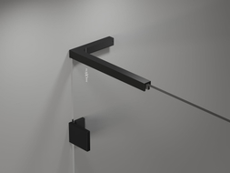 Mexen Lunar L pare-baignoire à 1 volet 70 x 150 cm, transparent, noir - 897L-070-000-70-00