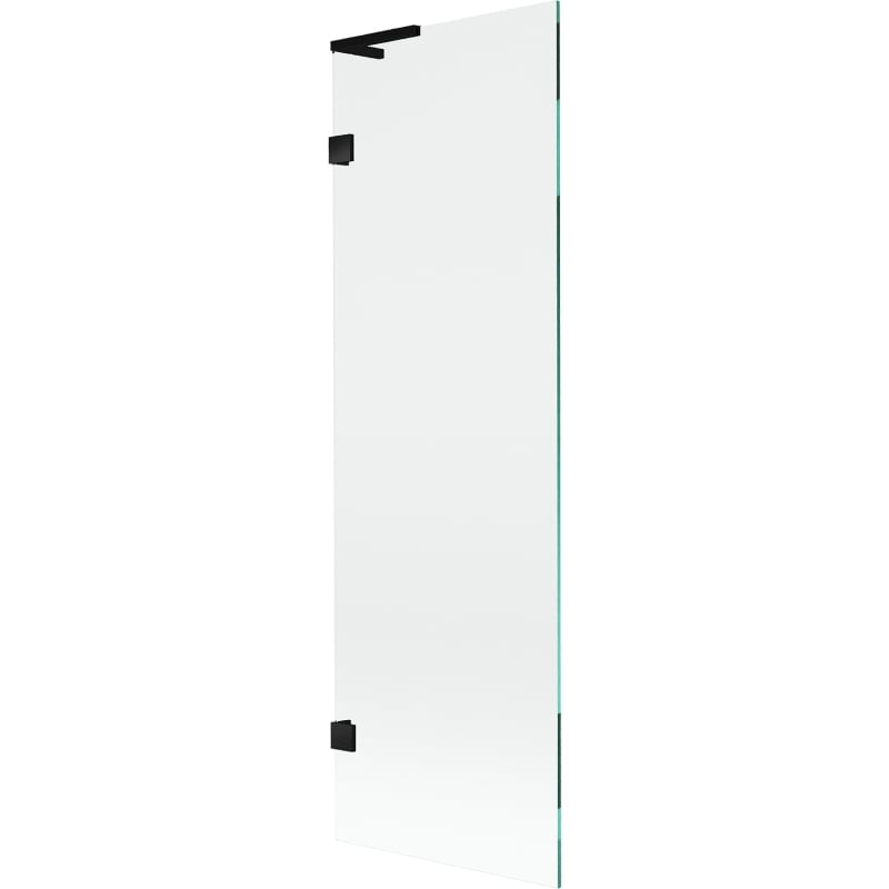 Mexen Lunar L paroi de baignoire, 1 panneau, 60 x 150 cm, transparent, noir - 897L-060-000-70-00