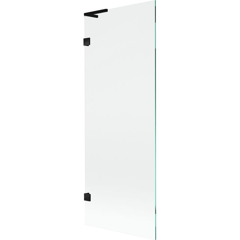 Mexen Lunar L paroi de baignoire pivotante à 1 volet 70 x 150 cm, transparent, noir - 897L-070-000-70-00