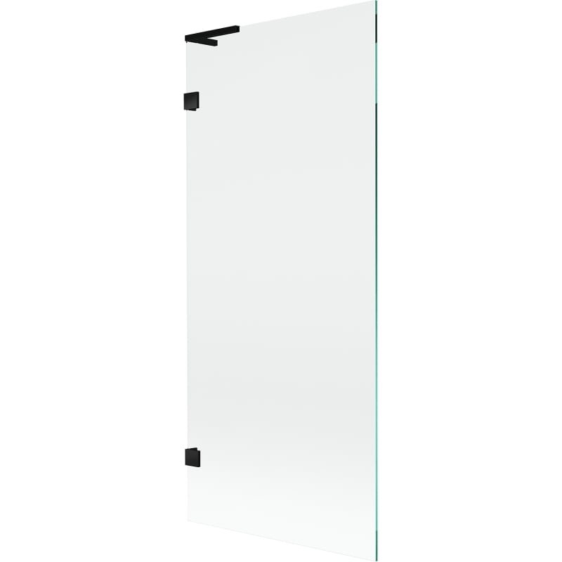Mexen Lunar L paroi de baignoire à 1 volet 80 x 150 cm, transparent, noir - 897L-080-000-70-00