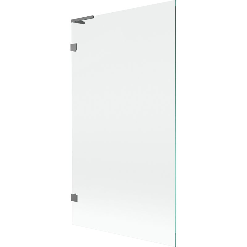 Paravent de bain Mexen Lunar L à 1 volet 100 x 150 cm, transparent, gun metal - 897L-100-000-95-00