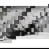 Mexen Lunar L porte de douche pivotante gauche 140 cm, transparent, noir - 834SL-140-050-70-00-L
