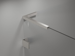 Mexen Lunar L paroi de baignoire à 1 vantail 50 x 150 cm, transparent, nickel brossé - 897L-050-000-97-00