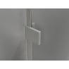 Mexen Lunar L paroi de baignoire à 1 volet 80 x 150 cm, transparent, nickel brossé - 897L-080-000-97-00