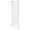 Mexen Lunar L paroi de baignoire à 1 panneau 60 x 150 cm, transparent, nickel brossé - 897L-060-000-97-00