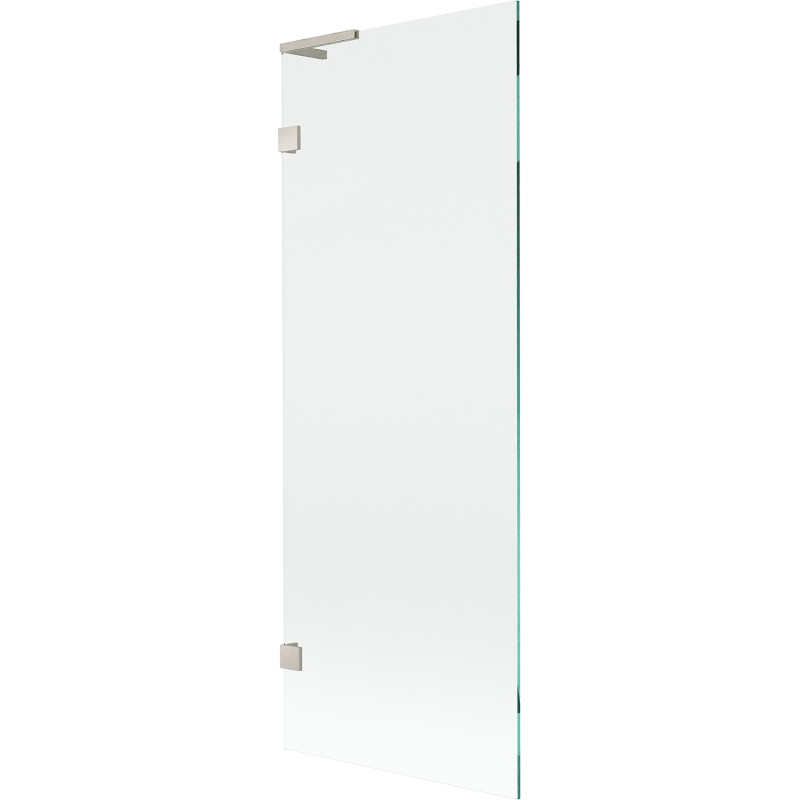 Mexen Lunar L paroi de baignoire à 1 volet 70 x 150 cm, transparent, nickel brossé - 897L-070-000-97-00