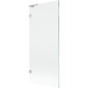 Mexen Lunar L paroi de baignoire à 1 volet 80 x 150 cm, transparent, nickel brossé - 897L-080-000-97-00