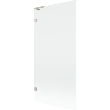Mexen Lunar L paroi de bain 1-volet 90 x 150 cm, transparent, nickel brossé - 897L-090-000-97-00