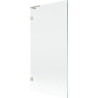 Mexen Lunar L paroi de bain 1-volet 90 x 150 cm, transparent, nickel brossé - 897L-090-000-97-00