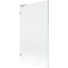 Mexen Lunar L paroi de douche à 1 battant 100 x 150 cm, transparent, nickel brossé - 897L-100-000-97-00