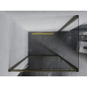 Mexen Apia cabine de douche coulissante 130 x 90 cm, transparente, dorée - 840-130-090-50-00