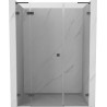 Mexen Lunar L porte de douche pivotante gauche 125 cm, transparent, gun metal - 834SL-125-050-95-00-L