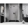 Mexen Lunar L porte de douche pivotante gauche 125 cm, transparent, gun metal - 834SL-125-050-95-00-L