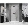 Mexen Lunar L porte de douche pivotante gauche 125 cm, transparent, gun metal - 834SL-125-050-95-00-L