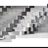 Mexen Lunar L porte de douche battante gauche 155 cm, transparent, nickel brossé - 834SL-155-050-97-00-L