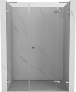 Mexen Lunar L porte de douche pivotante à droite 145 cm, transparent, chrome - 834SL-145-050-01-00-P
