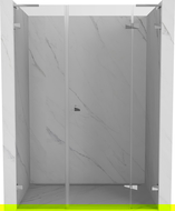 Mexen Lunar L porte de douche pivotante à droite 155 cm, transparent, chrome - 834SL-155-050-01-00-P