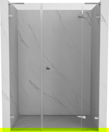 Mexen Lunar L porte de douche pivotante droite 155 cm, transparent, chrome - 834SL-155-050-01-00-P