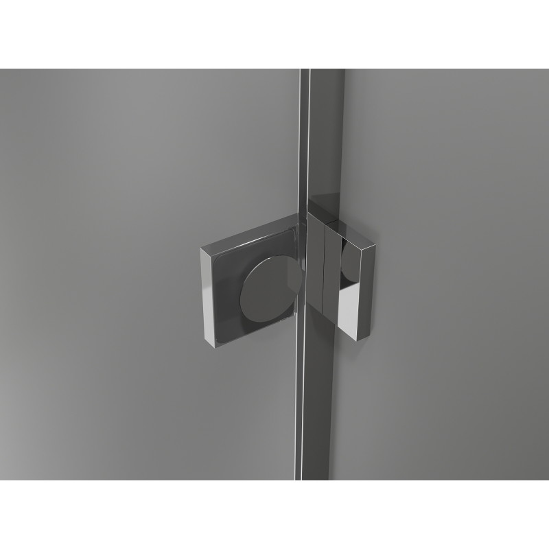 Mexen Lunar pare-douche de bain à 2 volets gauche 100 x 150 cm, transparent, chrome - 897-100-100-01-00-L