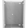Mexen Lunar L porte de douche pivotante droite 155 cm, transparent, blanc - 834SL-155-050-20-00-P