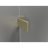 Mexen Lunar paroi de baignoire à 2 vantaux gauche 120 x 150 cm, transparent, doré brossé - 897-120-100-55-00-L