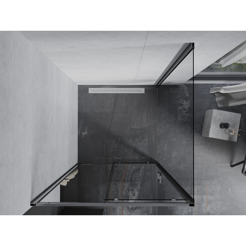 Mexen Apia cabine de douche coulissante 100 x 100 cm, transparent, chrome - 840-100-100-01-00