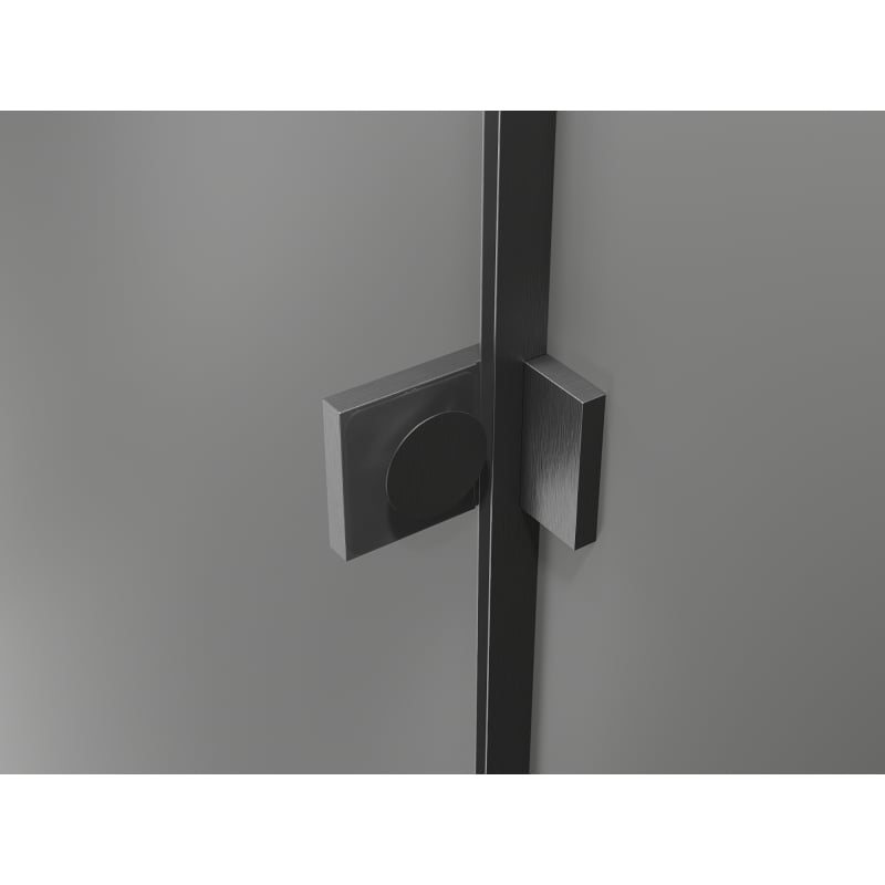 Mexen Lunar pare-douche 2 volets gauche 90 x 150 cm, transparent, gris canon brossé - 897-090-100-66-00-L
