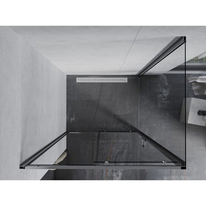 Mexen Apia cabine de douche coulissante 120 x 100 cm, transparent, chromé - 840-120-100-01-00