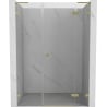 Mexen Lunar L porte de douche pivotante droite 150 cm, transparente, or brossé - 834SL-150-050-55-00-P