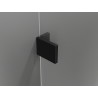 Mexen Lunar paroi de baignoire à 2 volets gauche 120 x 150 cm, transparent, noir - 897-120-100-70-00-L