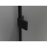 Mexen Lunar pare-douche à 2 battants gauche 140 x 150 cm, transparent, noir - 897-140-100-70-00-L
