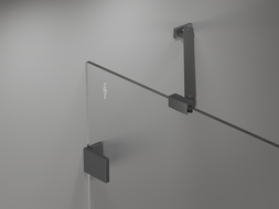 Paroi de baignoire 2 volets à gauche Mexen Lunar 120 x 150 cm, transparent, gun metal - 897-120-100-95-00-L