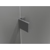 Mexen Lunar paroi de baignoire à 2 volets gauche 130 x 150 cm, transparent, métal canon - 897-130-100-95-00-L