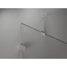 Mexen Lunar paroi de baignoire à 2 vantaux gauche 130 x 150 cm, transparent, nickel brossé - 897-130-100-97-00-L