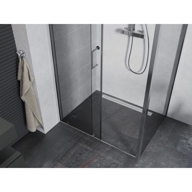 Mexen Apia cabine de douche coulissante 125 x 90 cm, transparent, chrome - 840-125-090-01-00