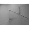Mexen Lunar paroi de baignoire à 2 volets droite 130 x 150 cm, transparent, chromé - 897-130-100-01-00-P