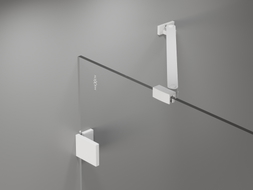 Mexen Lunar pare-douche 2 volets droit 100 x 150 cm, transparent, blanc - 897-100-100-20-00-P