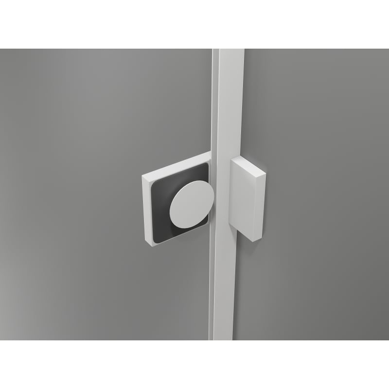 Mexen Lunar pare-douche à 2 volets droit 120 x 150 cm, transparent, blanc - 897-120-100-20-00-P