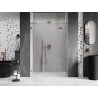 Mexen Lunar L porte de douche pivotante droite 155 cm, transparente, cuivre brossé - 834SL-155-050-65-00-P