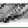 Mexen Lunar L porte de douche battante droite 140 cm, transparent, gris canon brossé - 834SL-140-050-66-00-P