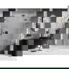 Mexen Lunar L porte de douche battante droite 140 cm, transparent, gris canon brossé - 834SL-140-050-66-00-P
