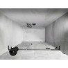 Mexen Lunar L porte de douche pivotante droite 140 cm, transparent, gun gray brossé - 834SL-140-050-66-00-P