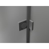 Mexen Lunar paroi de baignoire 2 volets droit 130 x 150 cm, transparent, gun metal - 897-130-100-95-00-P