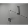 Mexen Lunar paroi de baignoire 2 volets droit 130 x 150 cm, transparent, gun metal - 897-130-100-95-00-P