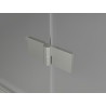 Mexen Lunar paroi de douche à deux battants droite 80 x 150 cm, transparent, nickel brossé - 897-080-100-97-00-P