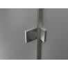 Mexen Lunar paroi de douche à deux battants, droite 100 x 150 cm, transparent, nickel brossé - 897-100-100-97-00-P